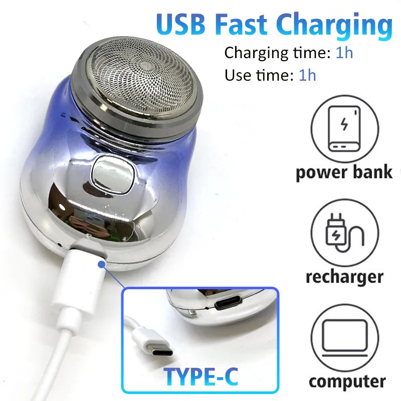 Mini Portable USB Rechargeable Electric Shaver - arabtijarah