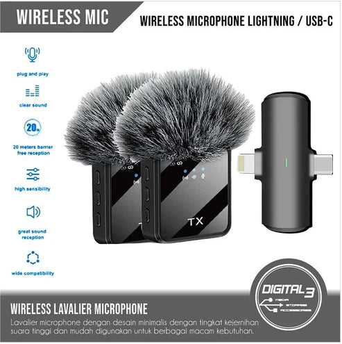 Wireless Lavalier Microphone - arabtijarah