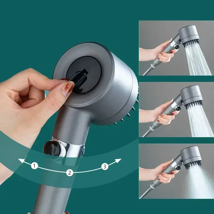 High Pressure 3 Modes Shower Head - arabtijarah