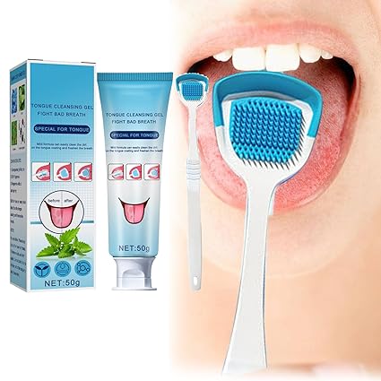 Tongue cleaner gel Set with Oral Hygiene - arabtijarah