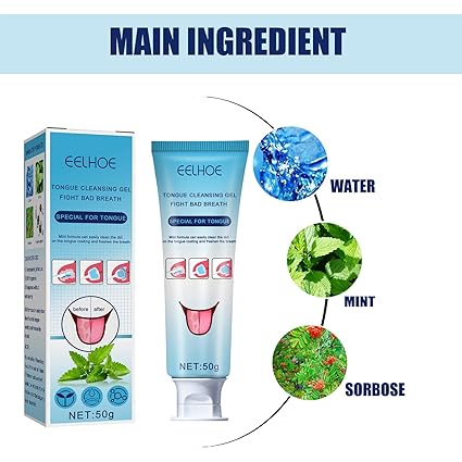 Tongue cleaner gel Set with Oral Hygiene - arabtijarah