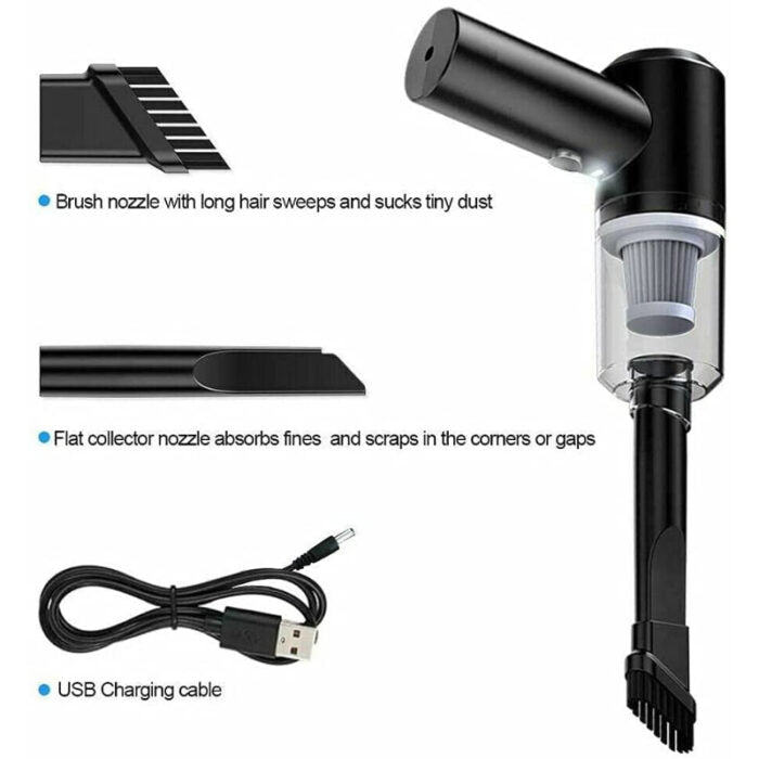 Portable 3 in 1 Mini Vacuum Cleaner - arabtijarah