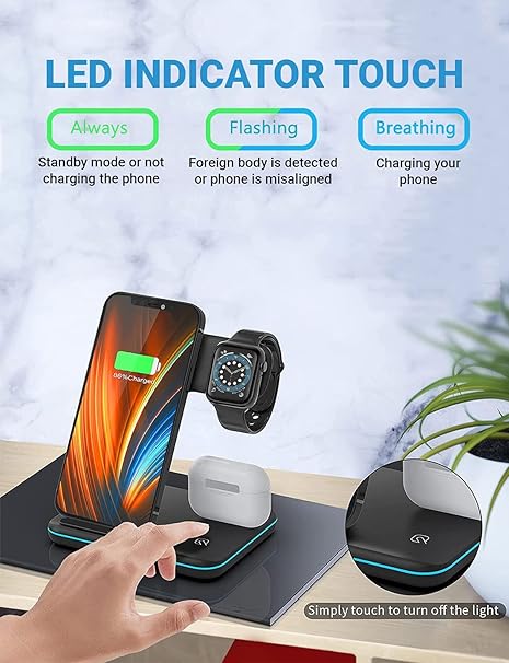 3-in-1 Wireless Charging Station - arabtijarah