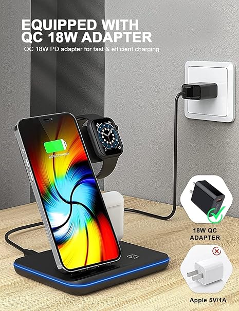 3-in-1 Wireless Charging Station - arabtijarah