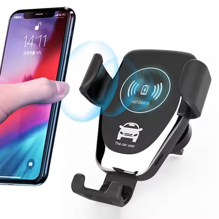Auto Clamping Wireless Car Charger - arabtijarah